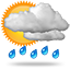 Moderate or heavy rain shower